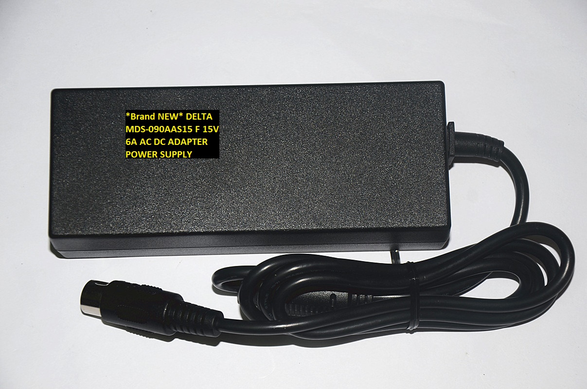 *Brand NEW* DELTA 15V 6A MDS-090AAS15 F AC DC ADAPTER POWER SUPPLY